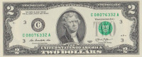 Банкнота 2 доллара 2013 года. США. р538(с)