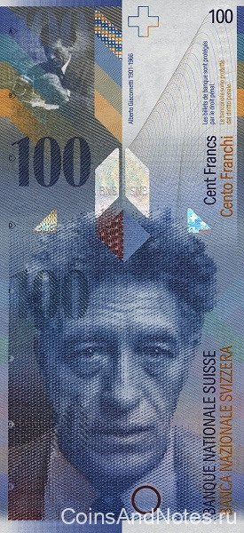 100 франков 2007 года. Швейцария. р72h(1)