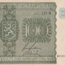 100 марок 1945 года. Финляндия. р88(15)