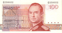 100 франков 1986 года. Люксембург. р58а