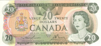 Банкнота 20 долларов 1979 года. Канада. р93а