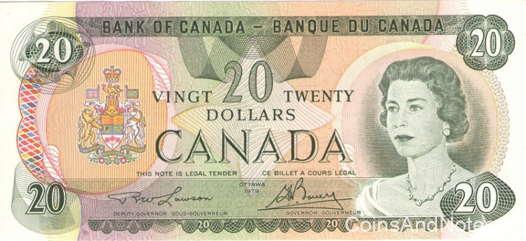 20 долларов 1979 года. Канада. р93а