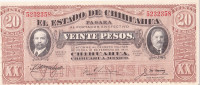 20 песо 20.07.1915 года. Мексика. рS537b