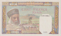 Банкнота 100 франков 1945 года. Алжир. р85