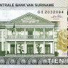10 долларов 2010 года. Суринам. р163а