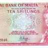 10 шиллингов 1967 года. Мальта. р28