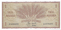 1 марка 1963 года. Финляндия. р98а(36)