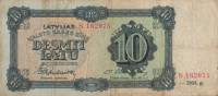10 латов 1934 года. Латвия. р25d