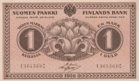 1 марка 1916 года. Финляндия. р19(7)
