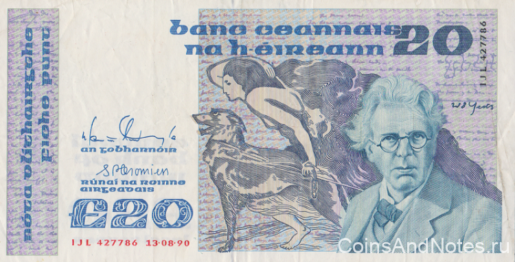 20 фунтов 1990 года. Ирландия. р73с