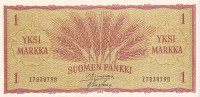 1 марка 1963 года. Финляндия. р98a(13)