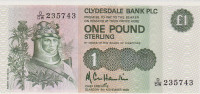 1 фунт 1988 года. Шотландия. р211d