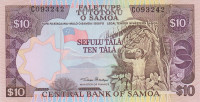 Банкнота 10 тала 1985 года. Самоа. р27