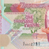 1000 квача 1992 года. Замбия. р40а