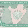 10 франков 1989 года. Бурунди. р33b(89)