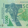 5000 франков 2023 года. Мали. р417D(23)