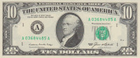 10 долларов 1985 года. США. р476(А)