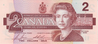 Банкнота 2 доллара 1986 года. Канада. р94c