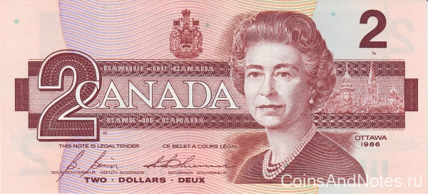 2 доллара 1968 года. Канада. р94c