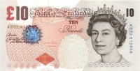 Банкнота 10 фунтов 2000 года. Великобритания. р389d