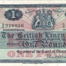 1 фунт 1967 года. Шотландия. р168