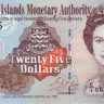 25 долларов 1998 года. Каймановы острова. р24