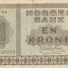 1 крона 1944 года. Норвегия. р15а