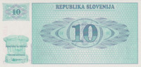 Банкнота 10 толаров 1990 года. Словения. р4