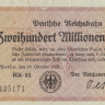 200 000 000 марок 1923 года. Германия. рS1018(2)