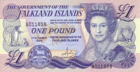 Банкнота 1 фунт 1984 года. Фолклендские острова. р13