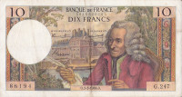 10 франков 03.03.1966 года. Франция. р147b(66)