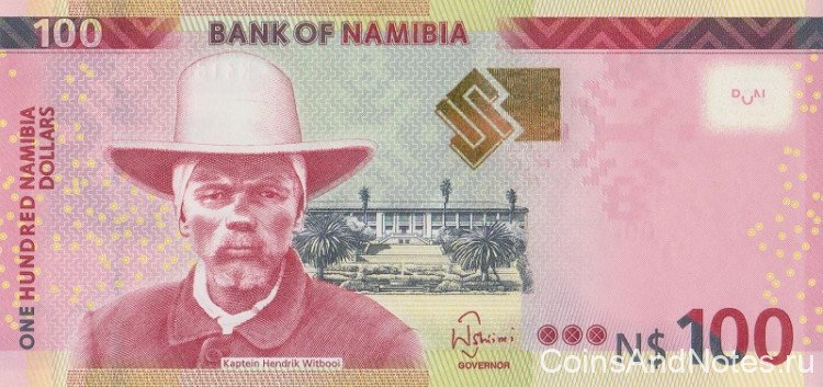 100 долларов 2018 года. Намибия. р14